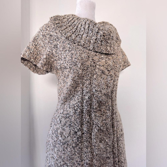 Vintage Y2K INC International Concepts Brown Short Sleeve Turtleneck Sweater - Picture 4 of 8